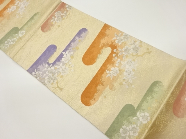 JAPANESE FUKURO OBI / WOVEN SAKURA